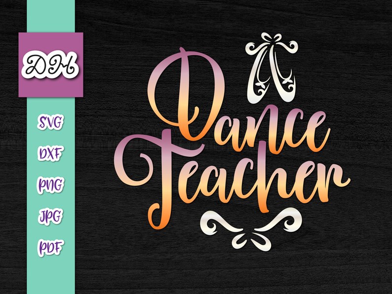 Download Dancer SVG Files for Cricut Dance Teacher SVG Ballet Slippers | Etsy