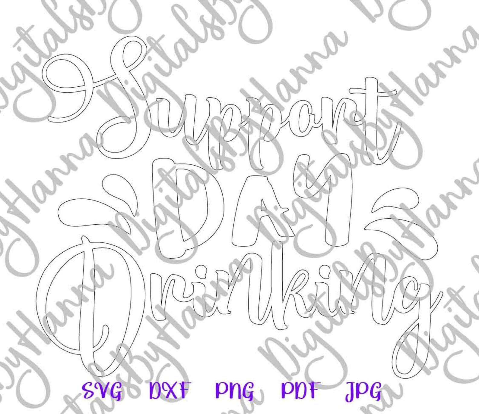 Wine SVG Files for Cricut Saying Support Day Drinking SVG | Etsy