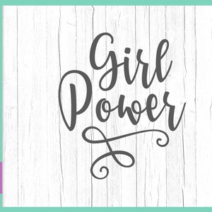 Girl Power SVG Feminism SVG Files for Cricut Feminist Sayings Strong Woman Sign Boss Lady Inspirational Quote Tee Word Letter Silhouette