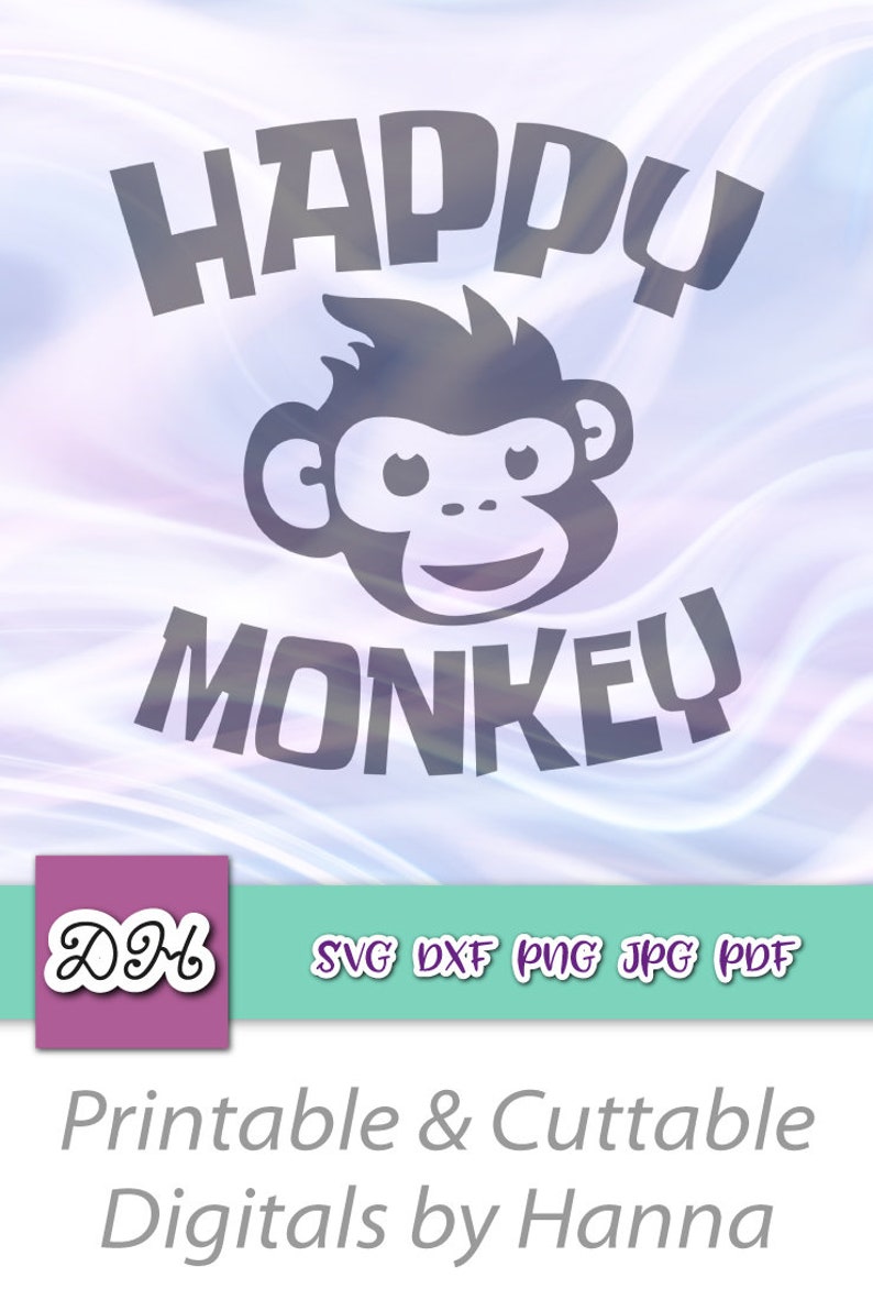 Download Sarcastic SVG File for Cricut Saying Happy Monkey Face ...