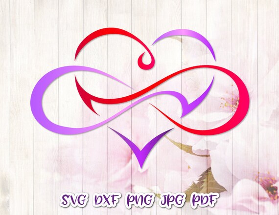 Happy Valentine Day Svg Files For Cricut Heart Infinity Symbol Etsy