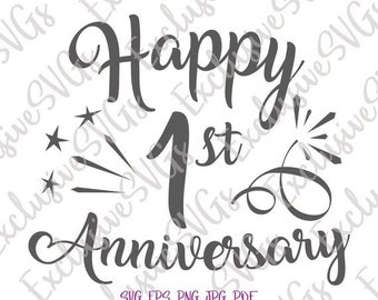 クリカット コットン ペーパー ウェディング 1 周年記念 SVG
