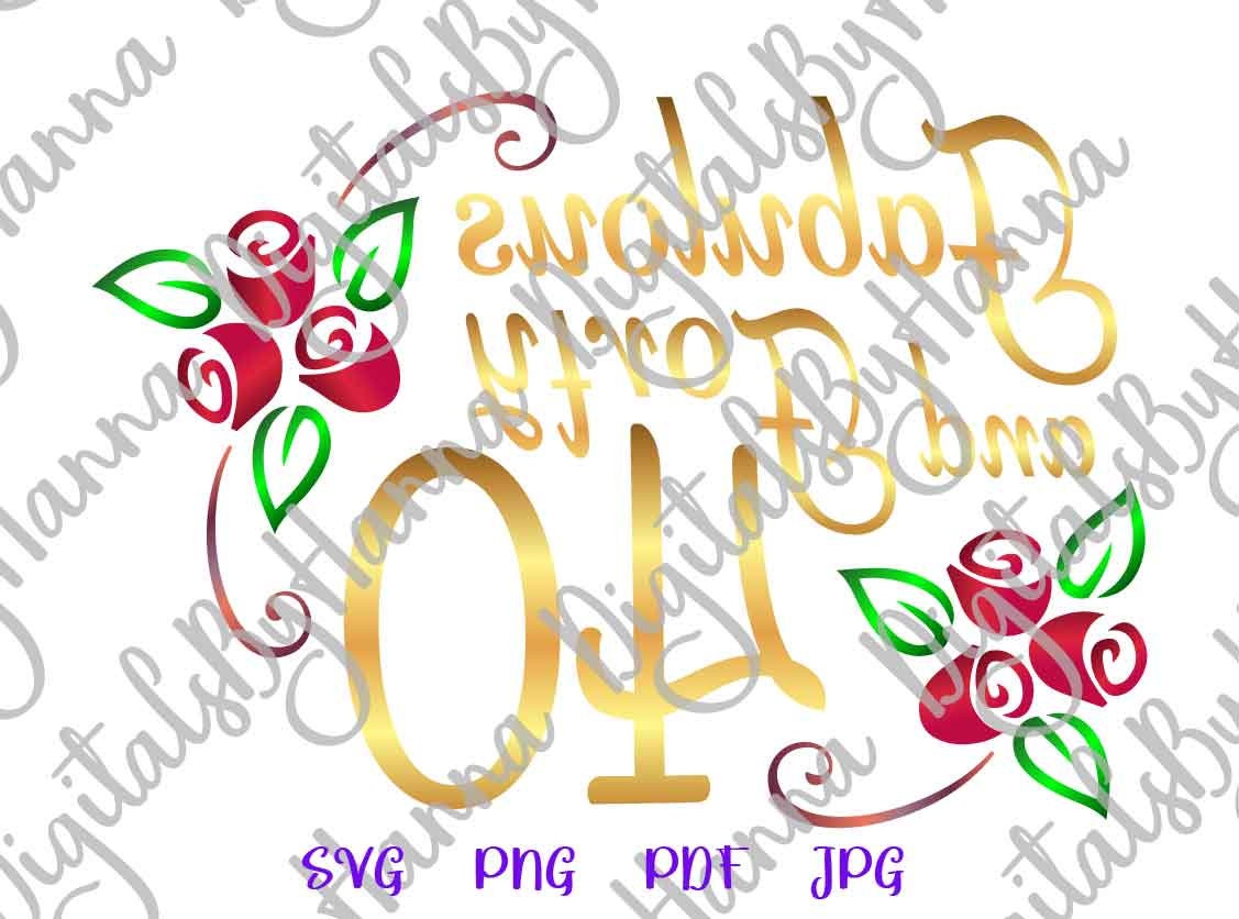 40th Birthday SVG Files for Cricut Saying Fabulous and Forty | Etsy