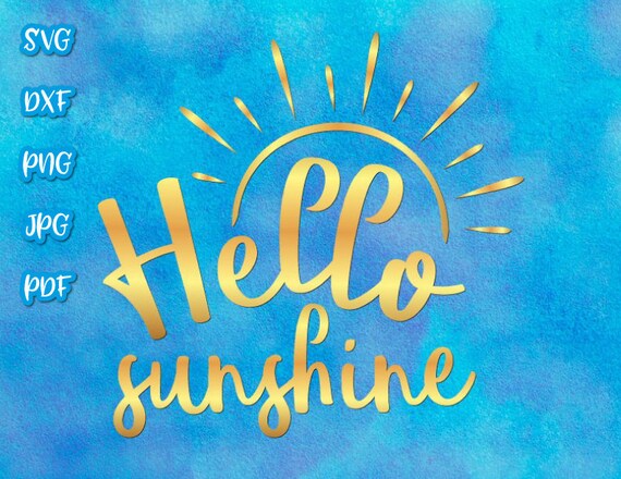 Download Free Hello Sunshine Svg Files For Cricut Baby Shower Quote Saying Etsy SVG Cut Files