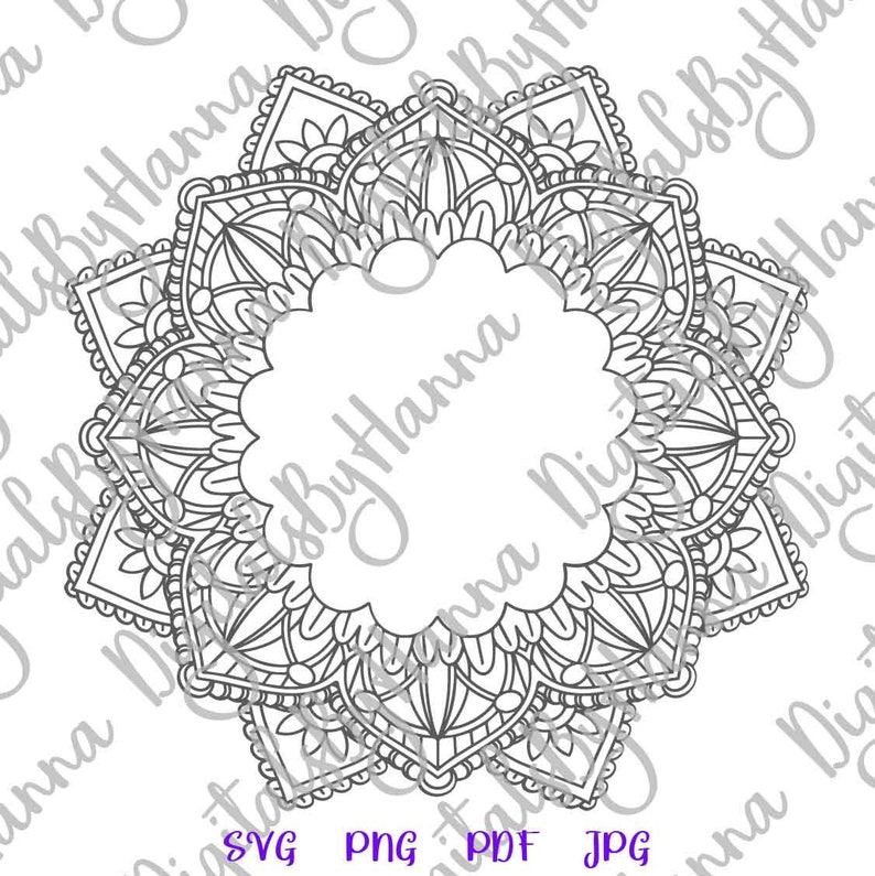 Download Mandala SVG Files for Cricut Mandala Monogram SVG ...