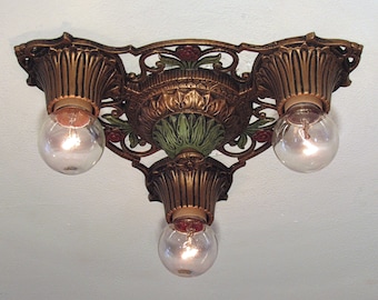PAIR AVAILABLE! Classic Antique 1930s Virden Winthrop Light Fixture - RESTORED!