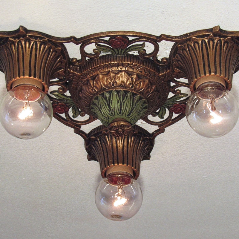 Antique 1930 Ceiling Light Fixtures