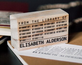 LIBRARY custom stamps