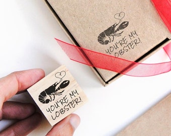 you are my lobster stamp, you are my lobster wedding decoration ideas, nerd anniversary idea, you are my lobster card, nerd wedding favors