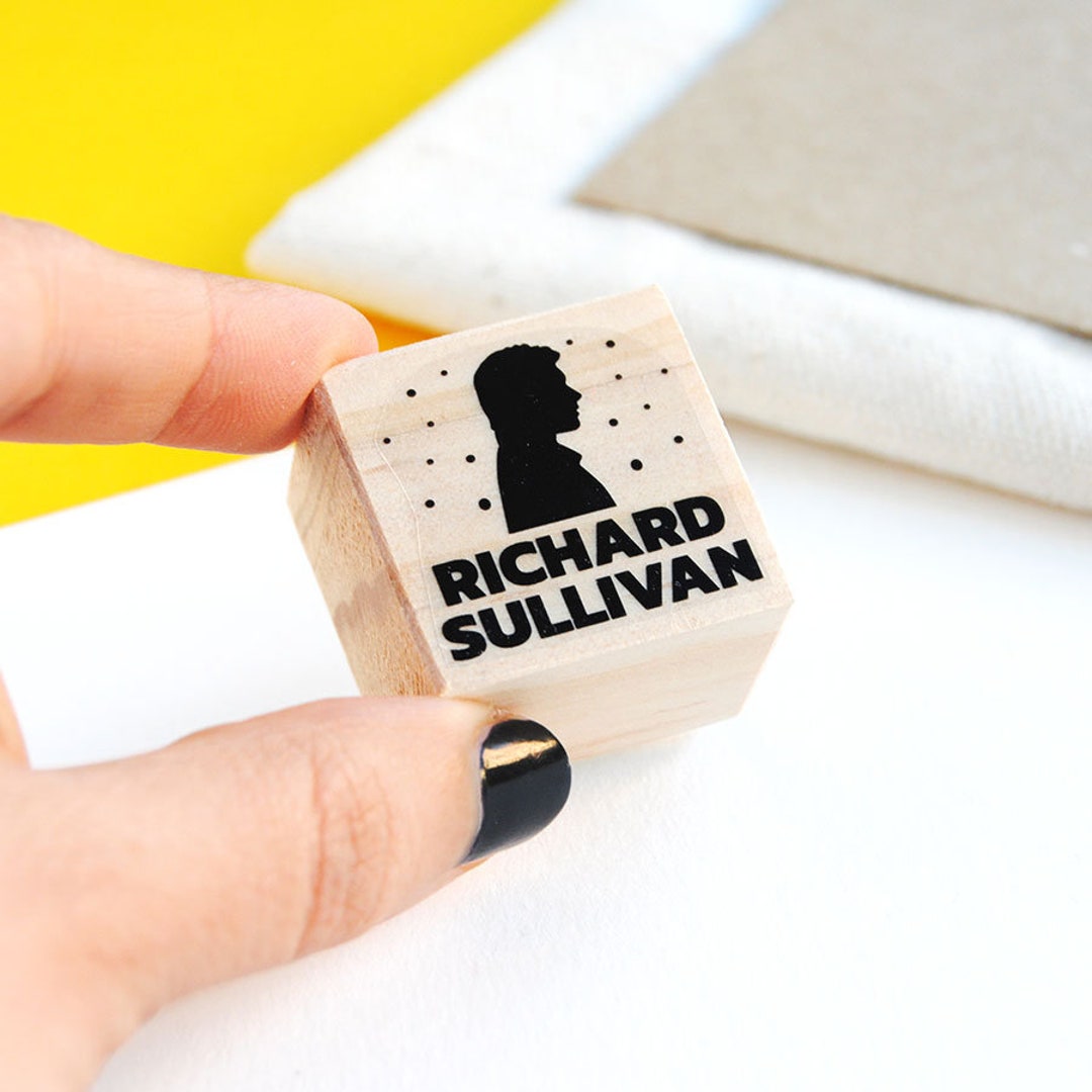 Name Rubber Stamp With Heart Customized Stamp Personalized Stamp