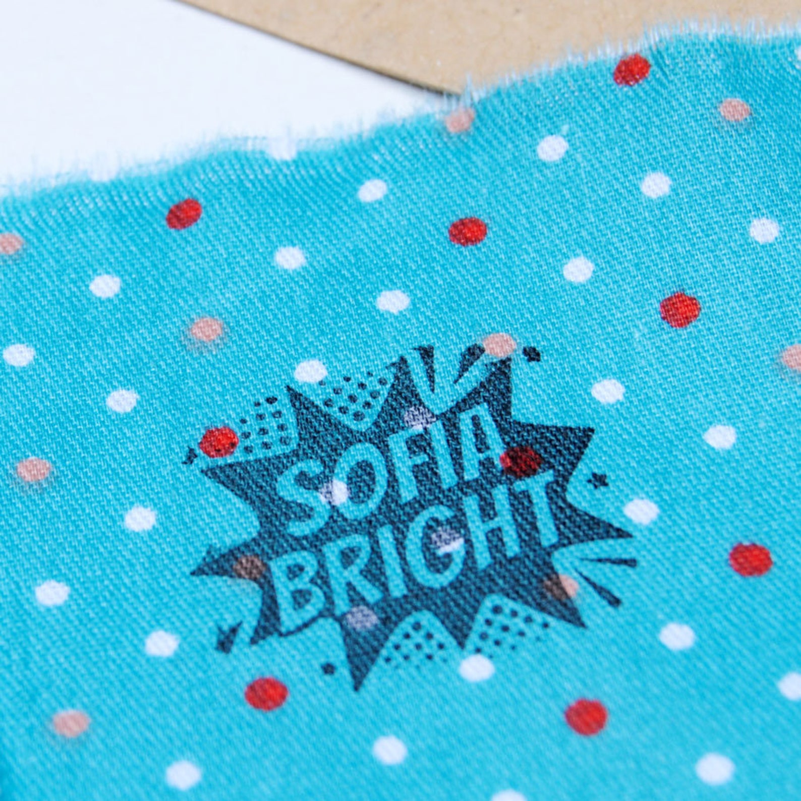 Comic Custom Name Stamp for Clothes Fabric Name Stamp for Kid Etsy