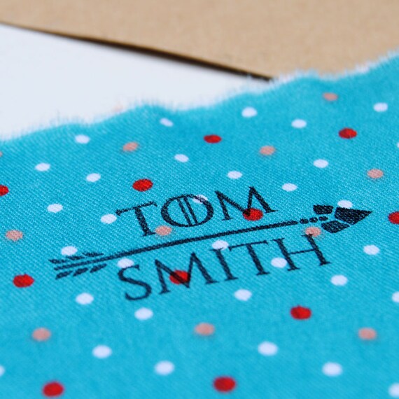 Clothing Stamp With Name, Permanent on Any Surface or Fabric