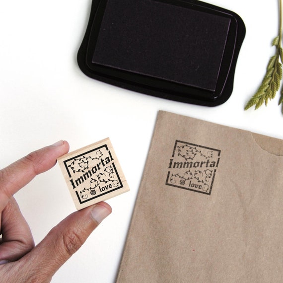 Gothic Wedding Favor Stamp Gothic Wedding Table Decoration Etsy