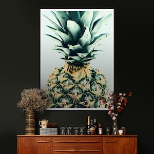 Pineapple Print – Pineapple Wall Art, Tropical Wall Decor, Botanical Art Print, Abstract Pineapple