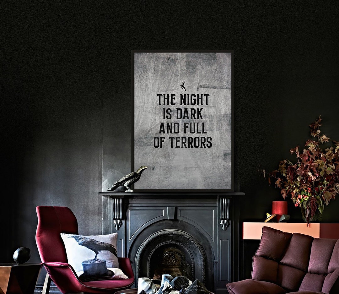 Game of Thrones Poster the Night is Dark and Full