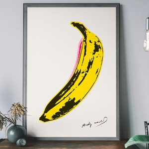 Andy Warhol Banana – Pop Art americana, stampa Pop Art vintage, idea regalo retrò