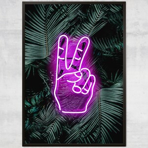 Peace sign art print World Peace Sign peace and love Inspirational Wall Art Minimalist bohemian decor peace symbol