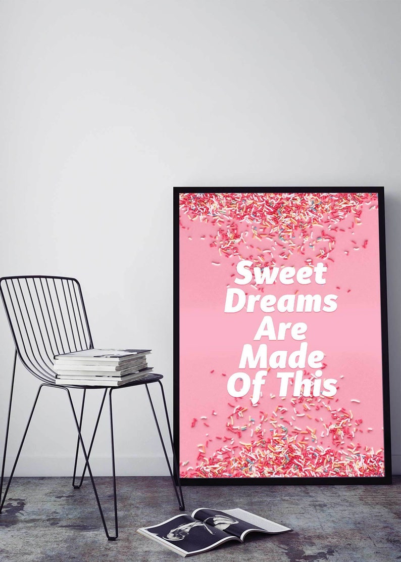 Sweet Dreams Are Made of These Art Print Eurythmics Lyrics Etsy