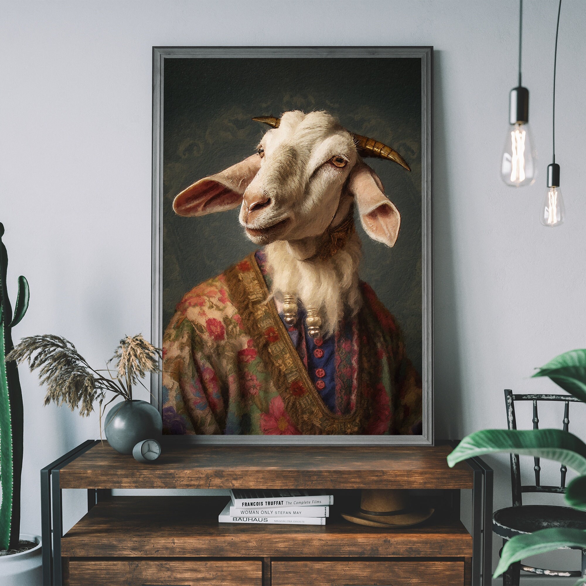 ヤギの肖像画プリント ― ルネッサンス時代の動物画 - Etsy 日本