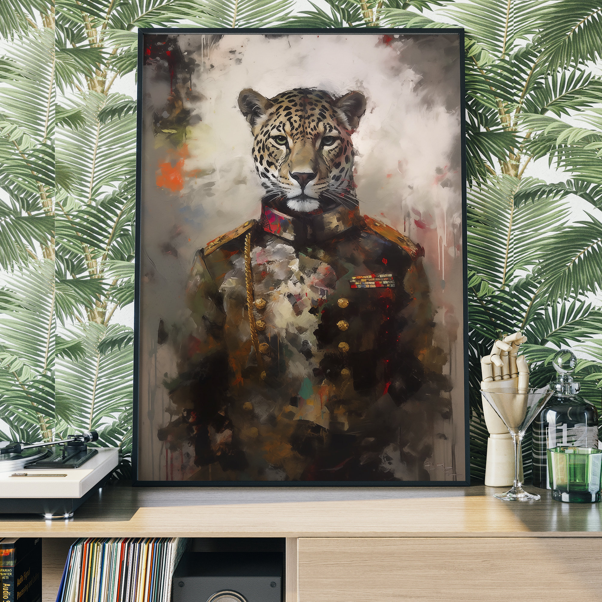 Vintage Leopard Portrait Art Print – Renaissance Animal Painting ...