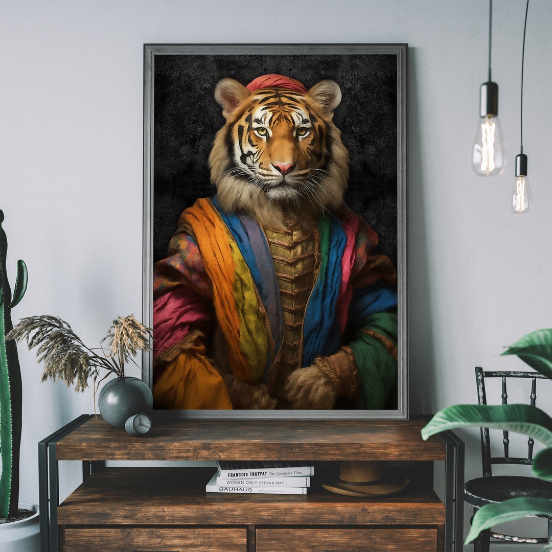 Rainbow Tiger Renaissance Print – Altered Animal Art, Animal Head Human  Body, PRIDE LGBTQ Poster - Etsy, image size:1080x1080