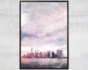 New York Skyline Print — Vintage NYC Photography Art