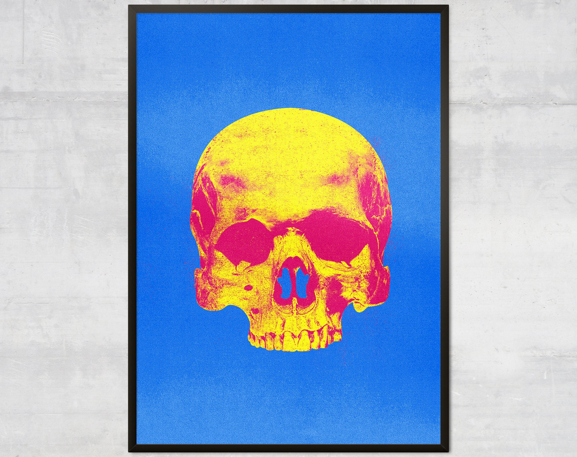 Andy Warhol Andy Warhol Skull Print Etsy