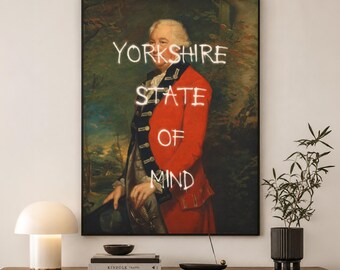 Yorkshire State of Mind Print | Northern England Wall Art | Yorkshire Gift