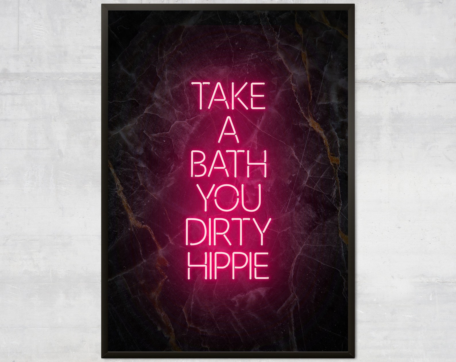 Targa Parete Metallo KIOZIY 10x40 Cm Con Scritta Umoristica 'Take A Bath You Dirty' - Decorazione Divertente Per Bagno, Stile Vintage, Regalo Originale - 3