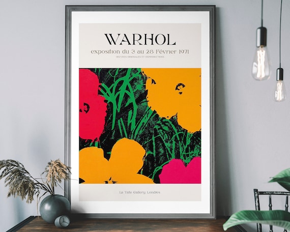 アートポスター アンディ・ウォーホル 花 ミュージアムポスター