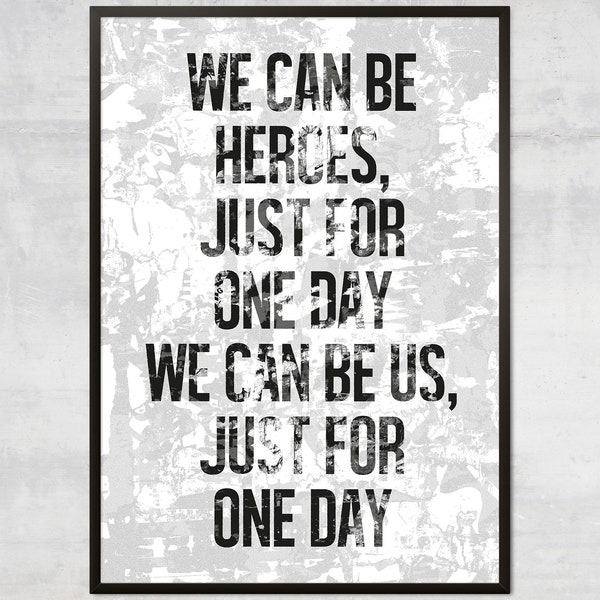 We Can Be Heroes - Etsy