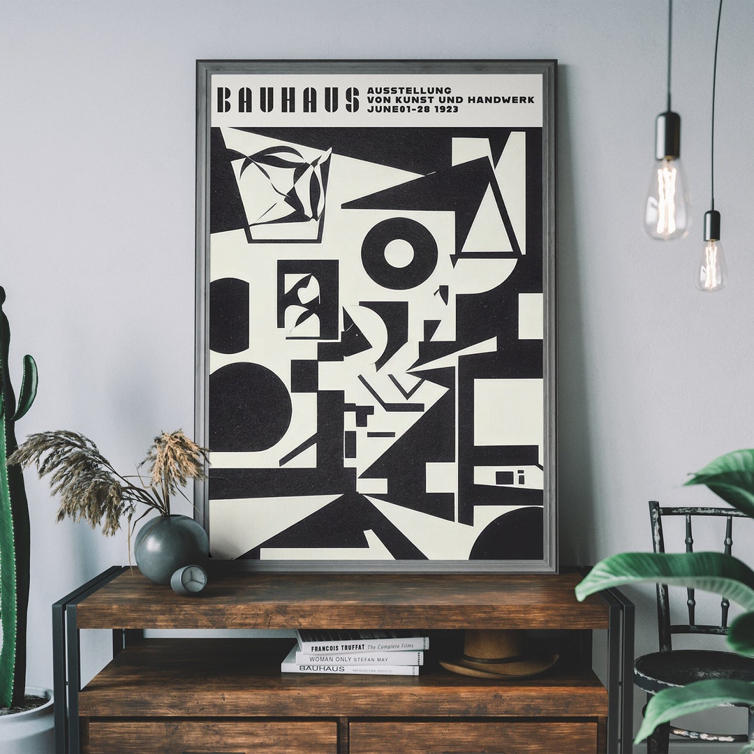 Bauhaus Poster Print – Vintage Geometric Wall Art, Minimalist Abstract ...