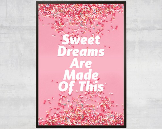 Sweet Dreams Are Made of These Art Print – Eurythmics Lyrics