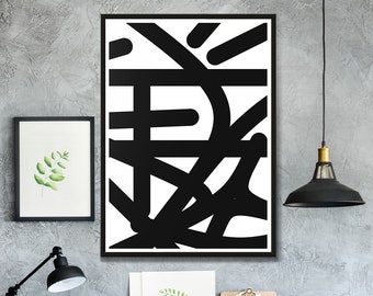 Tagged 3 Shapes art Print, graffiti art print, street art print, urban art, urban abstract art, graffiti wall art