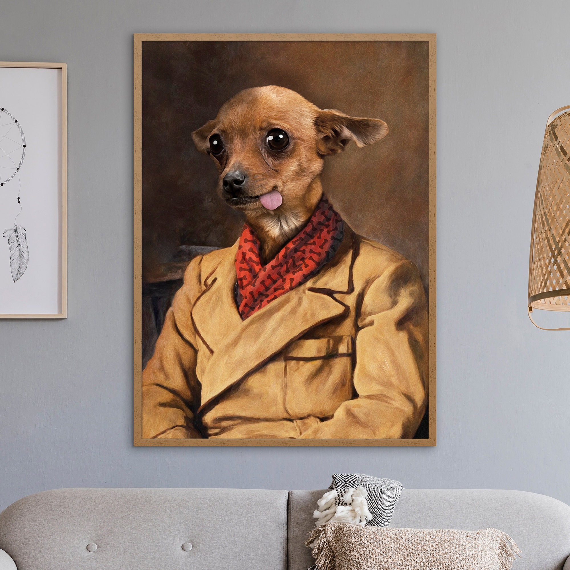 ルネッサンス時代の犬の絵画、ビクトリア朝の肖像画、改造されたチワワ