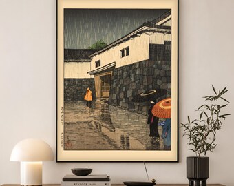 Kawase Hasui Woodblock Print | Uchiyamashita Okayama Japanese Art | Japandi Wall Decor Gift