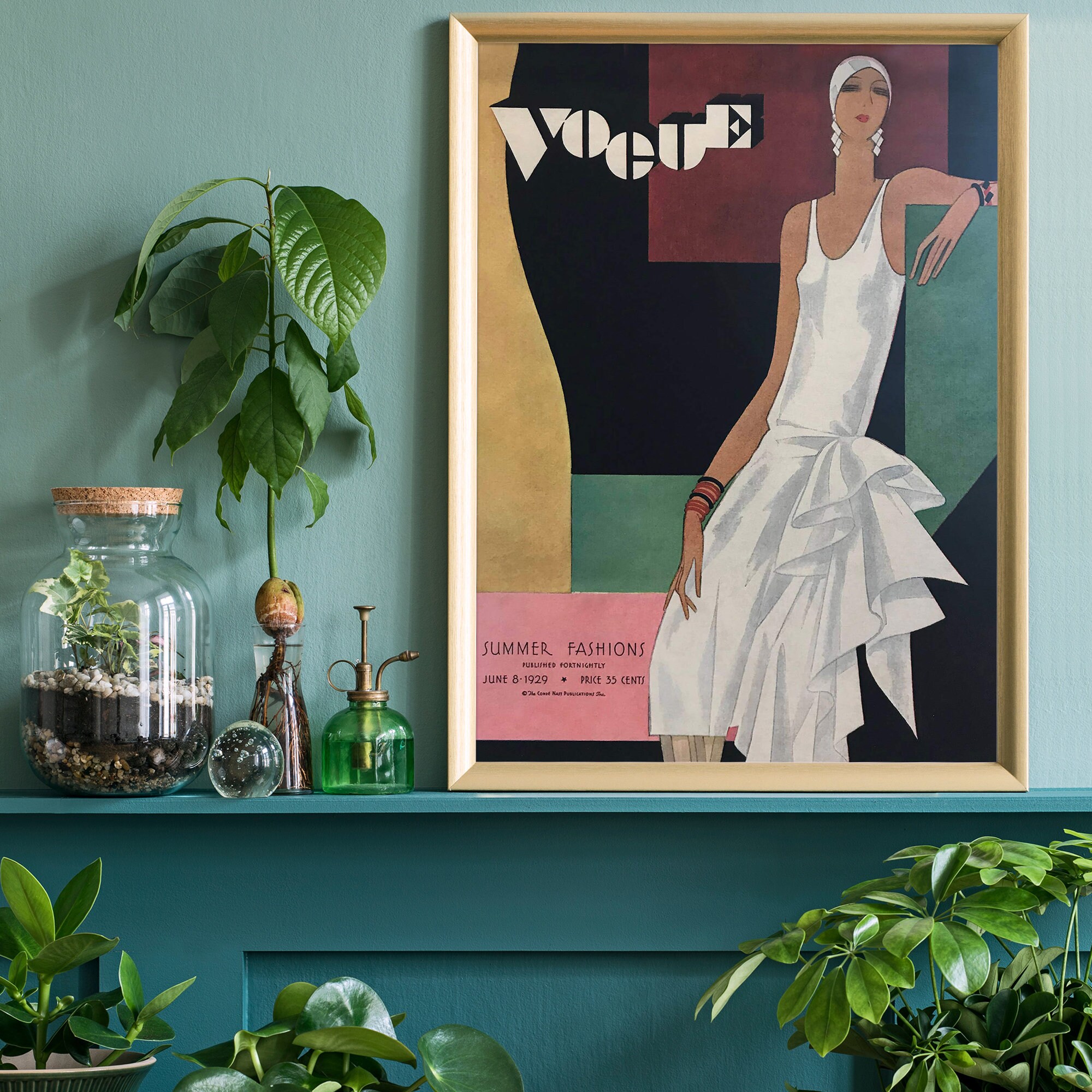 Vintage Vogue Magazine Wall Art Feminist Print 1920 Poster Etsy