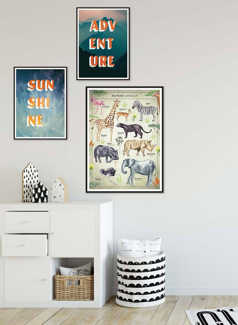 Safari Nursery Prints Nursery Art Safari Gifts Safari Etsy