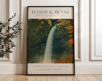Hasui Kawase Kegon Falls Print — Japanese Woodblock Art
