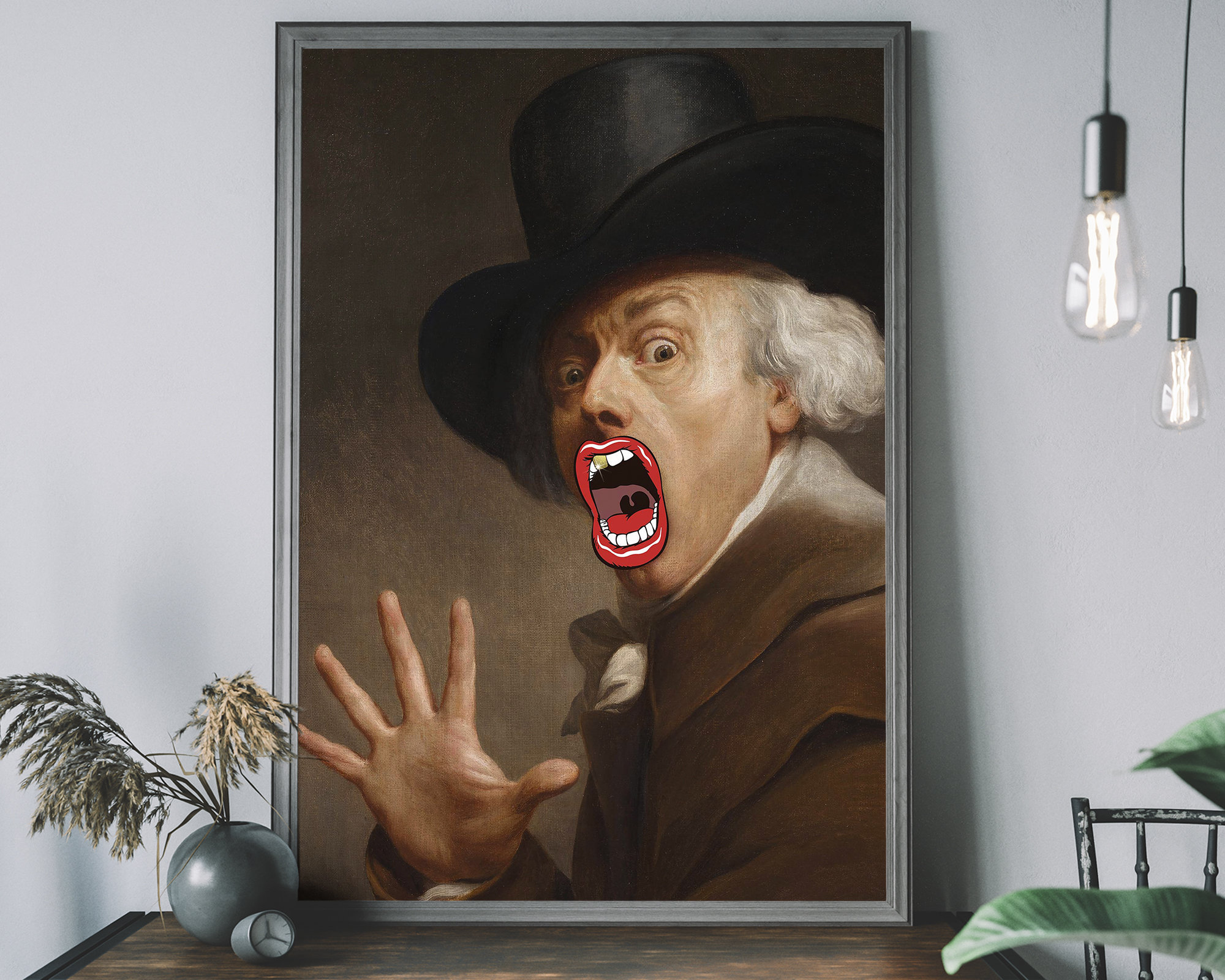 Renaissance Portrait Art Print – Altered Art Victorian Decor, Joseph Ducreux  Self Portrait - Etsy, image size:2000x1600