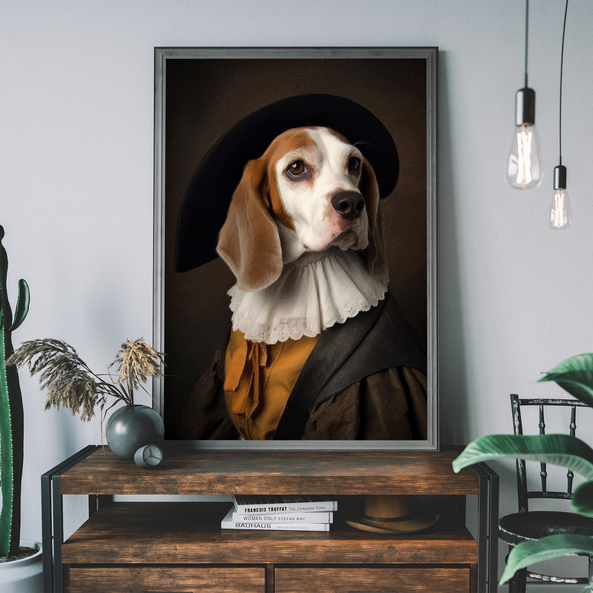 Beagle Dog Print – Animal Painting Altered Art, Animal Head