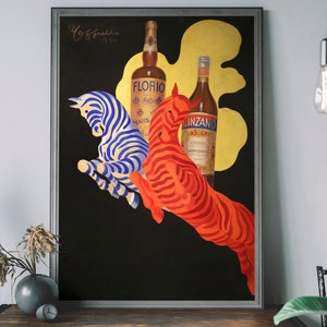 Cinzano Vintage Print, Food & Drink Wall Art, Alcohol Advertising Poster, Bar Poster