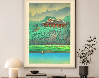 Kawase Hasui Korea Print | Japanese Woodblock Wall Art | Travel Art Gift