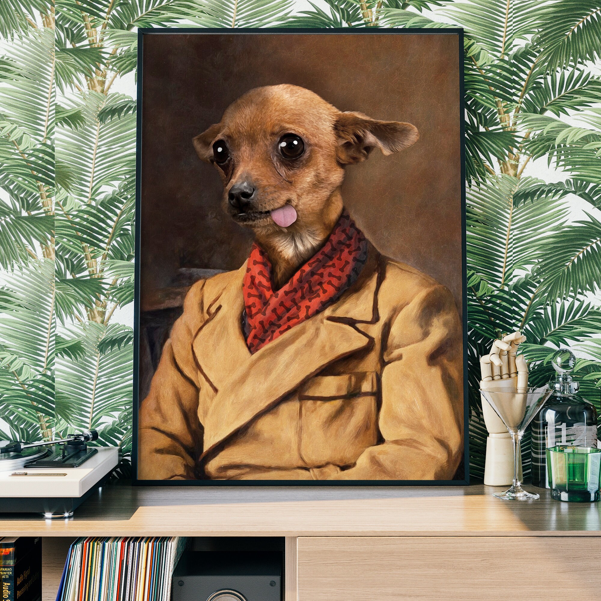 ルネッサンス時代の犬の絵画、ビクトリア朝の肖像画、改造されたチワワ