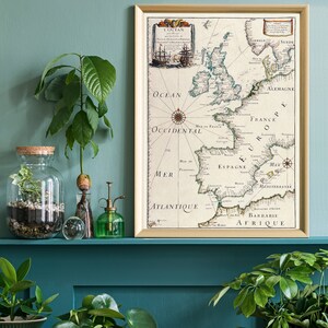 Vintage Europe Map Print — Antique Historical Travel Art - Etsy