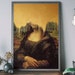Mona Lisa Reproduction Wall Art, Da Vinci Poster, Altered Art 