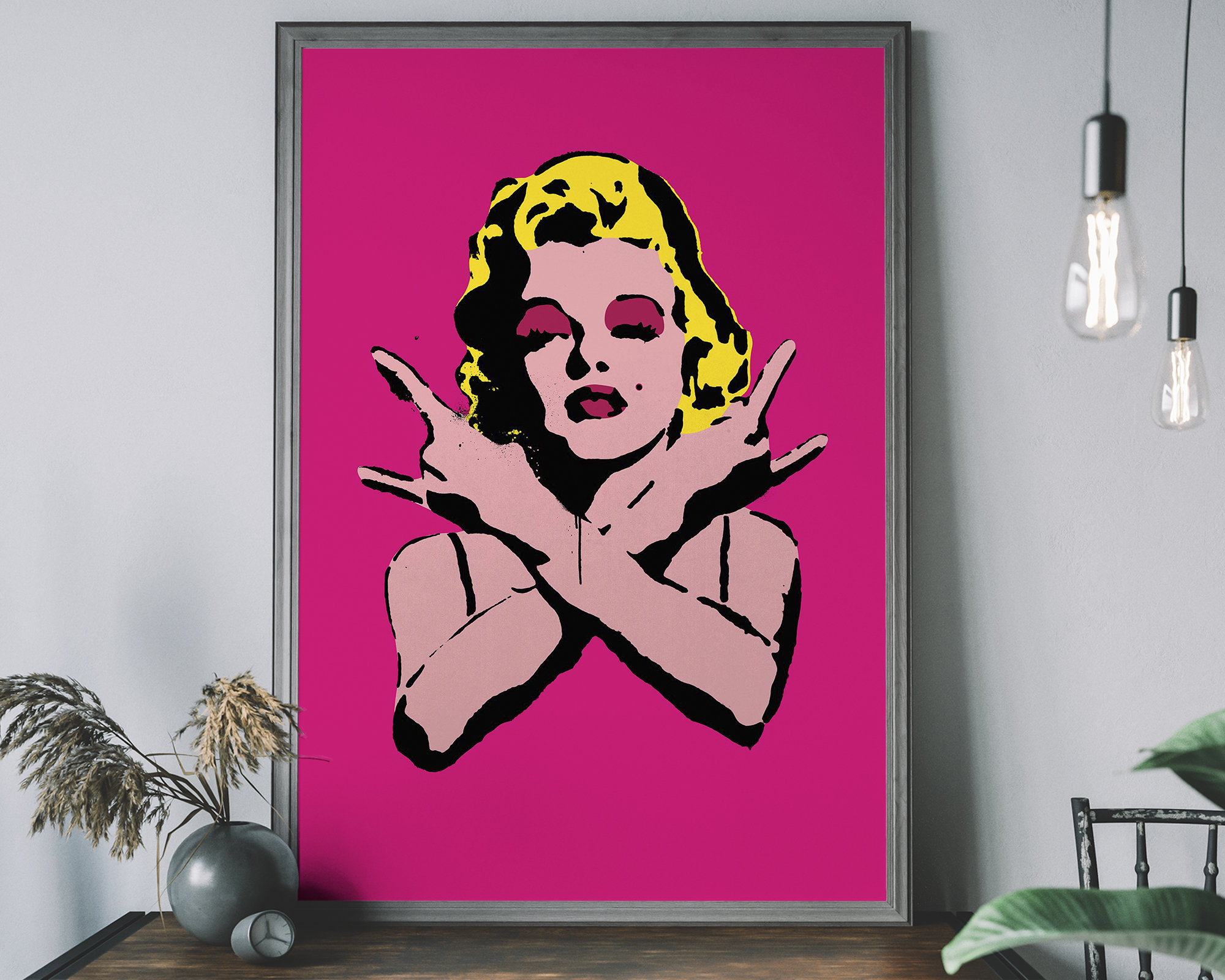 Art, Monroe Rock Marilyn Mid Century Art, Poster Modern Wall Pop