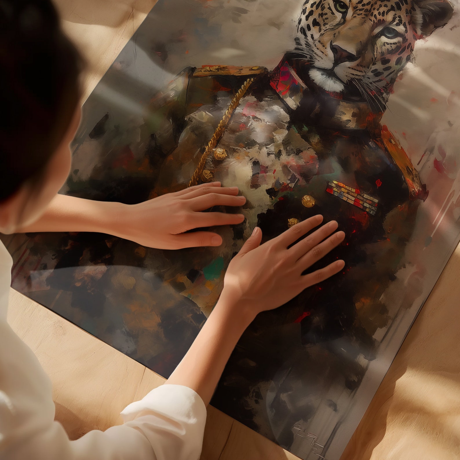 Vintage Leopard Portrait Art Print – Renaissance Animal Painting ...