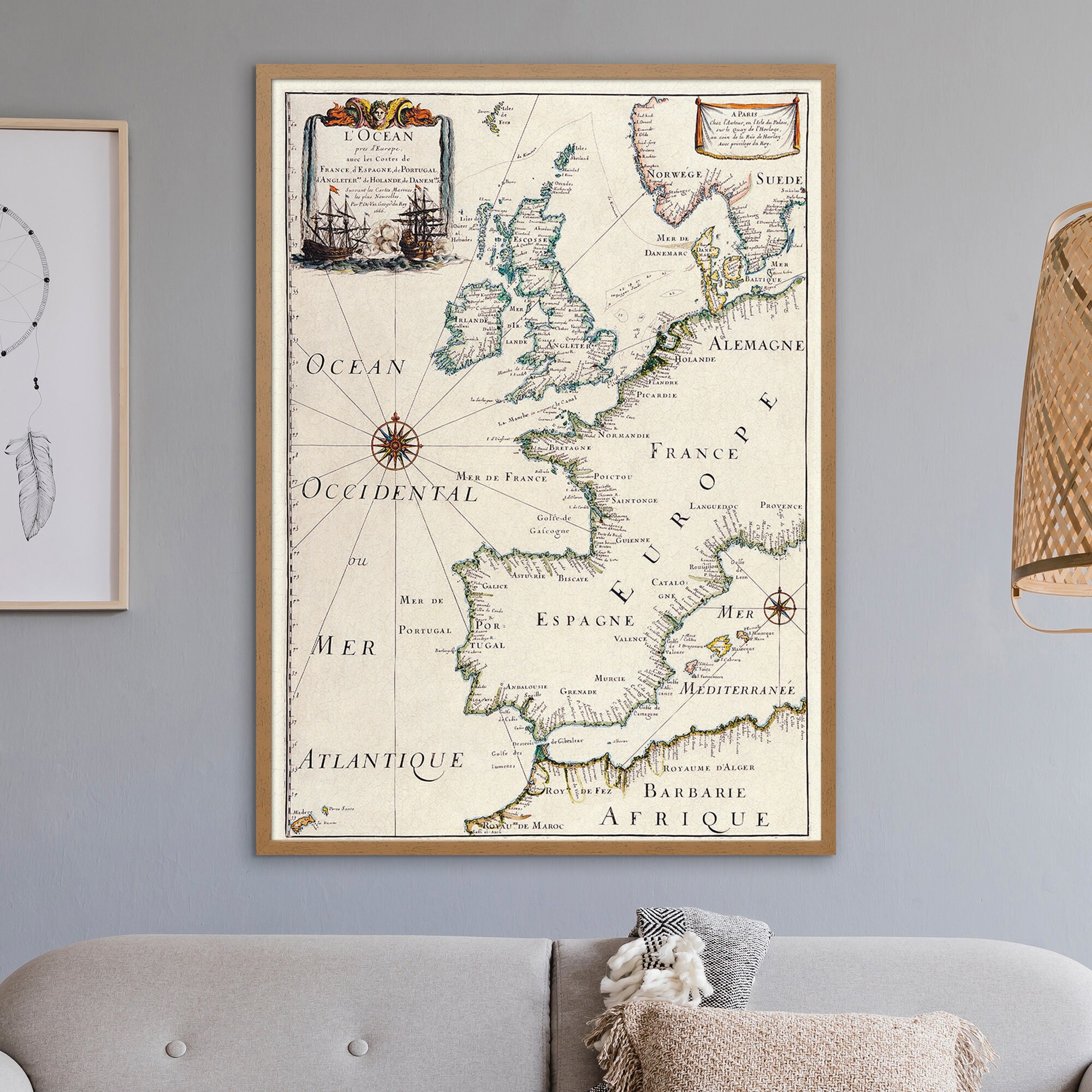 Vintage Europe Map Print — Antique Historical Travel Art - Etsy Australia