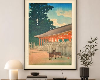 Kasuga Shrine Nara Print | Kawase Hasui Japanese Art | Japan Wall Art Gift